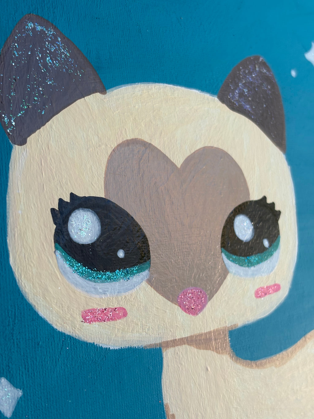 Siamese Cat Glitter