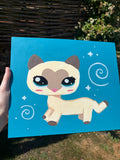 Siamese Cat Glitter