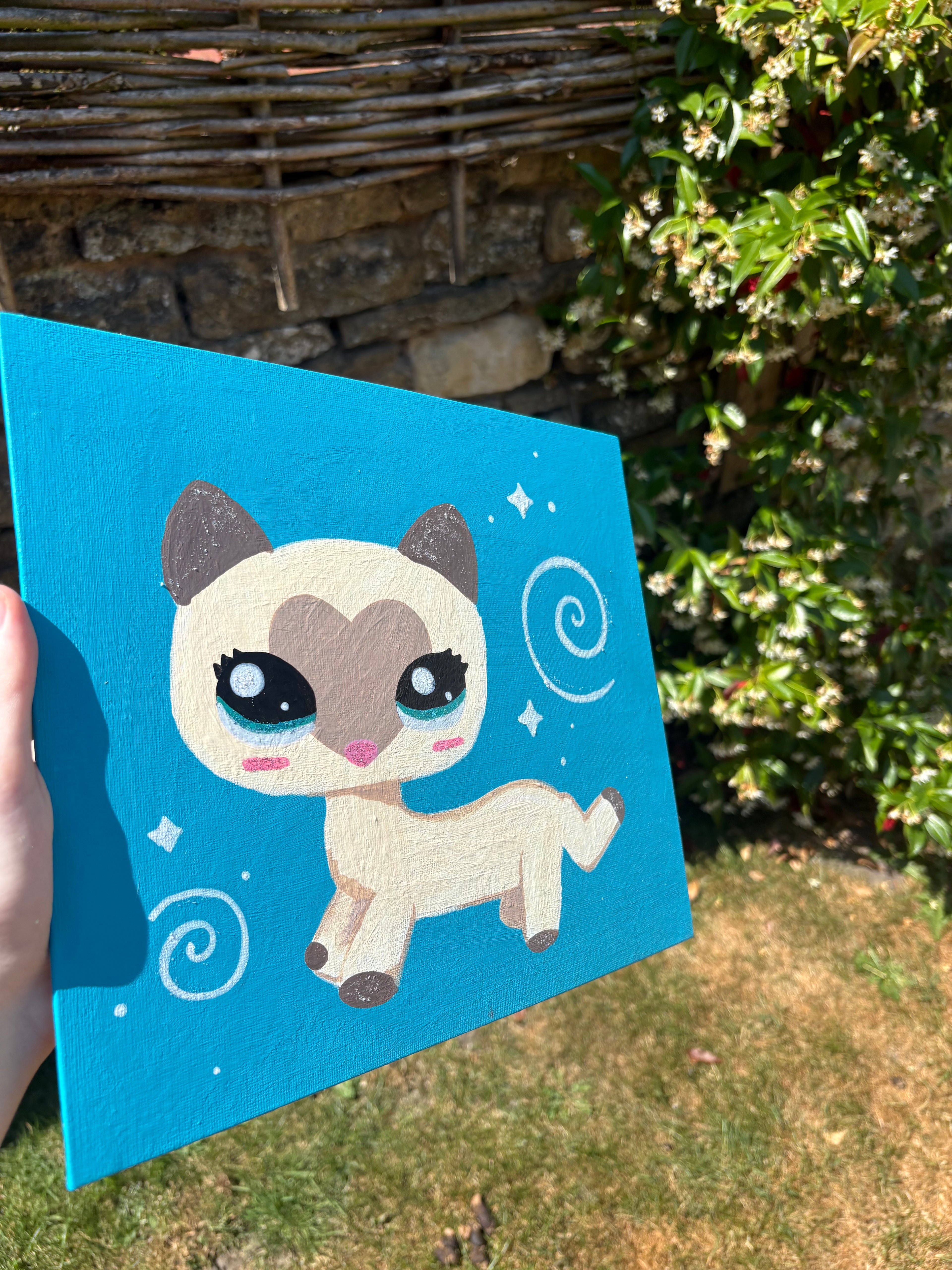 Siamese Cat Glitter