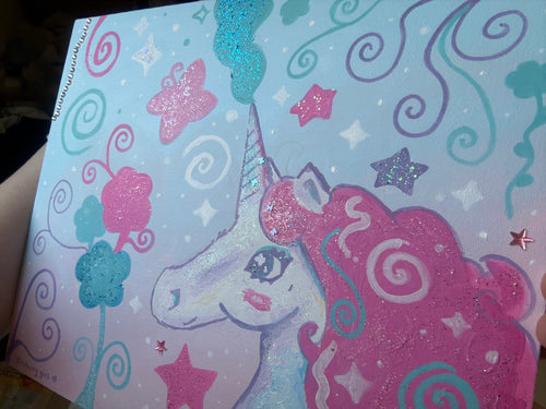 Glitter Unicorn - COMMISSION